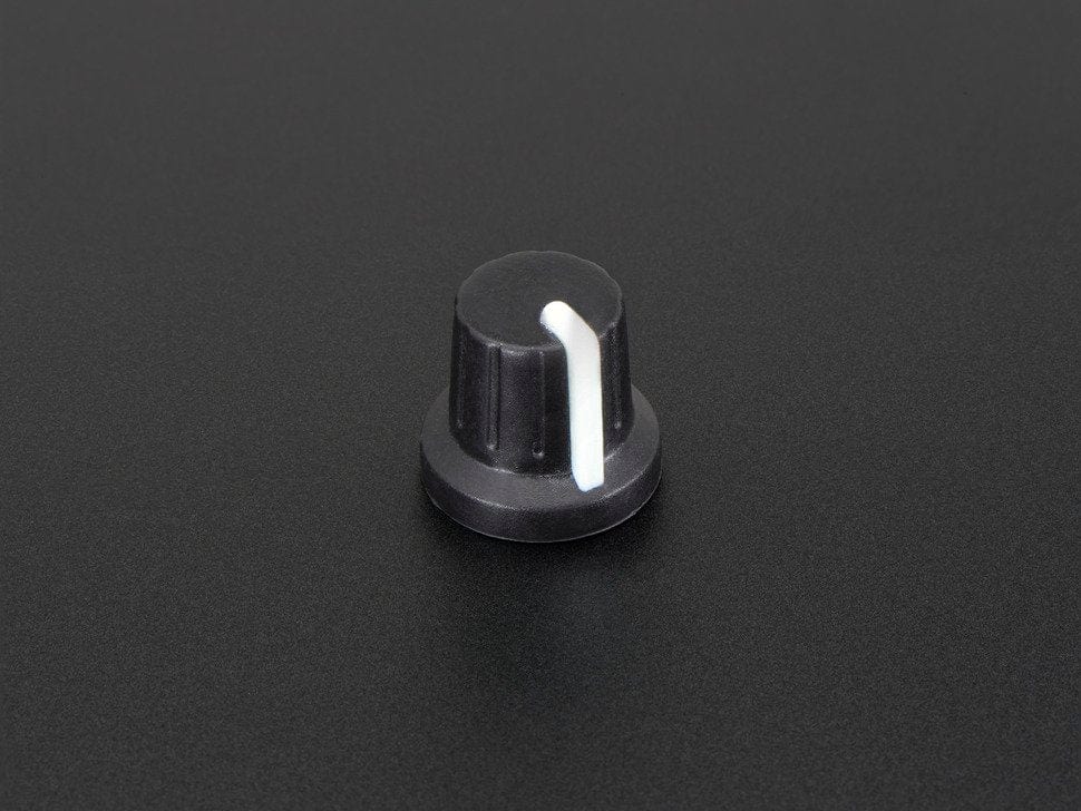 Potentiometer Knob - Soft Touch T18 - White by The Pi Hut - The Pi Hut