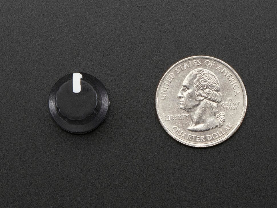 Potentiometer Knob - Soft Touch T18 - White by The Pi Hut - The Pi Hut