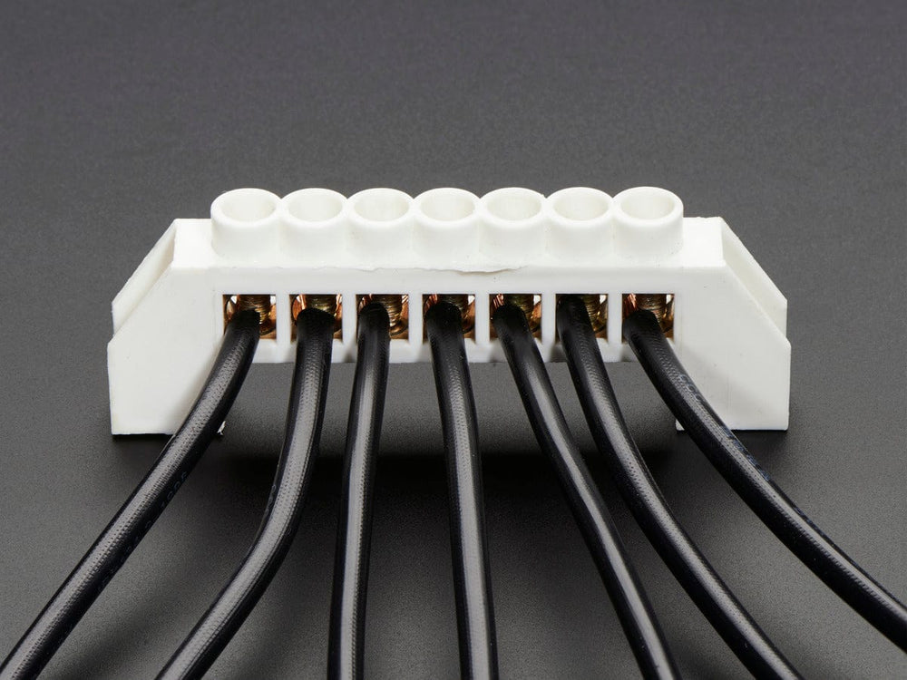 Power Distribution Bus - 7 x 6mm diameter solid brass by The Pi Hut - The Pi Hut