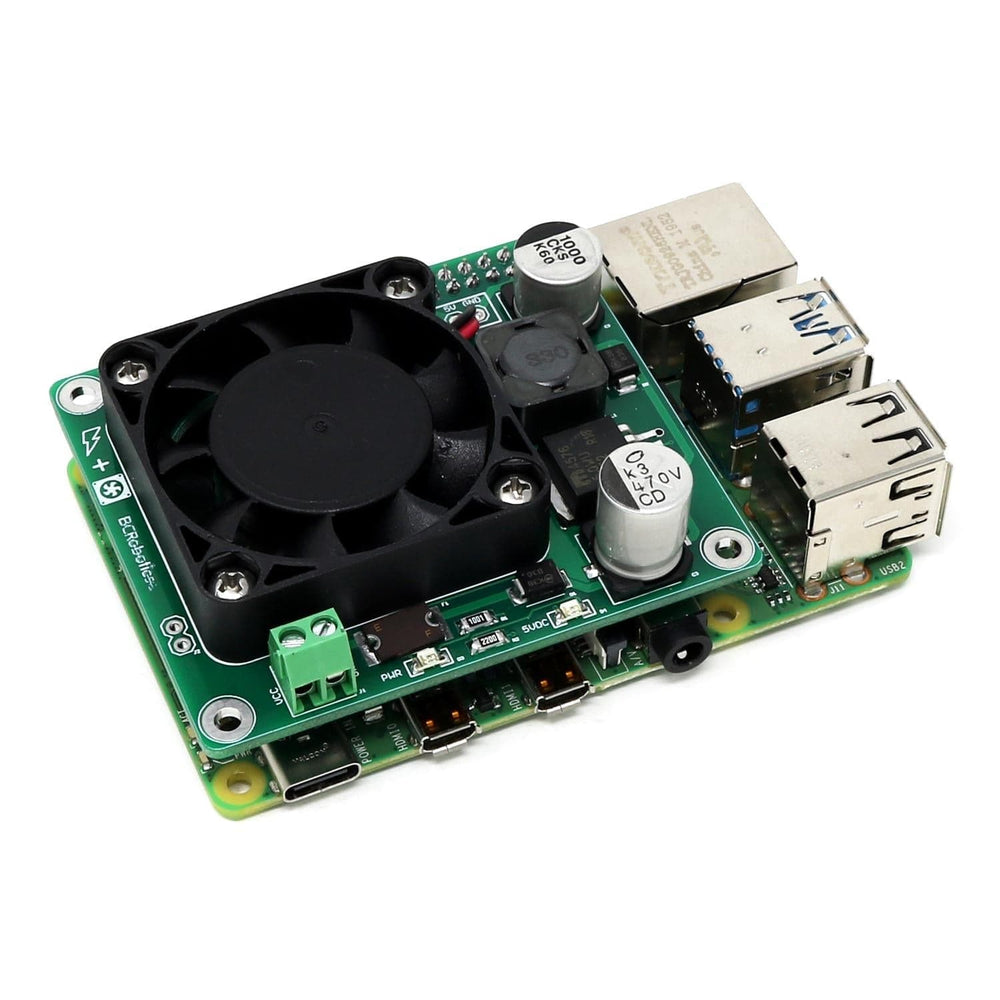 Power + Fan HAT for Raspberry Pi by BCRobotics - The Pi Hut