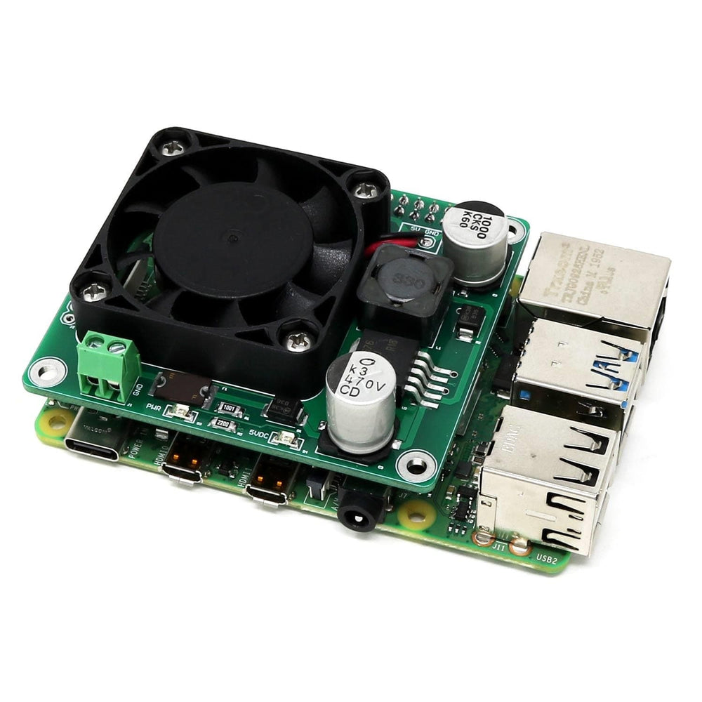 Power + Fan HAT for Raspberry Pi by BCRobotics - The Pi Hut