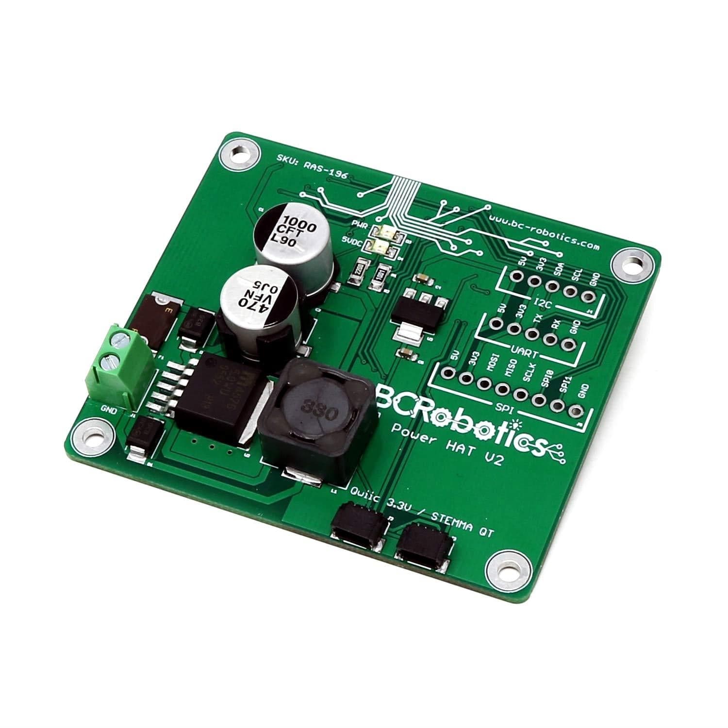 Power HAT V2 for Raspberry Pi by BCRobotics - The Pi Hut