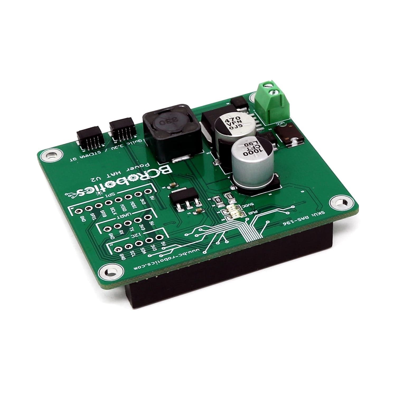 Power HAT V2 for Raspberry Pi by BCRobotics - The Pi Hut