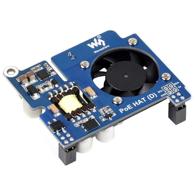 Power over Ethernet (PoE) HAT (D) for Raspberry Pi by Waveshare - The Pi Hut