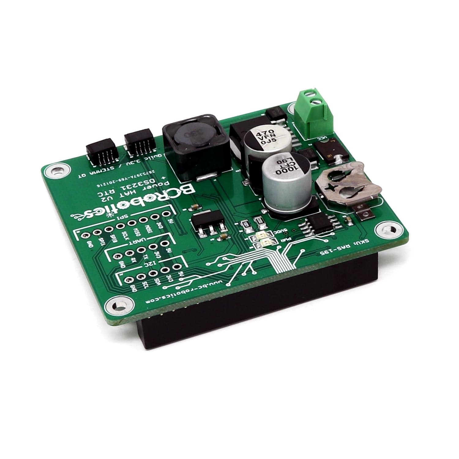 Power + RTC HAT for Raspberry Pi by BCRobotics - The Pi Hut