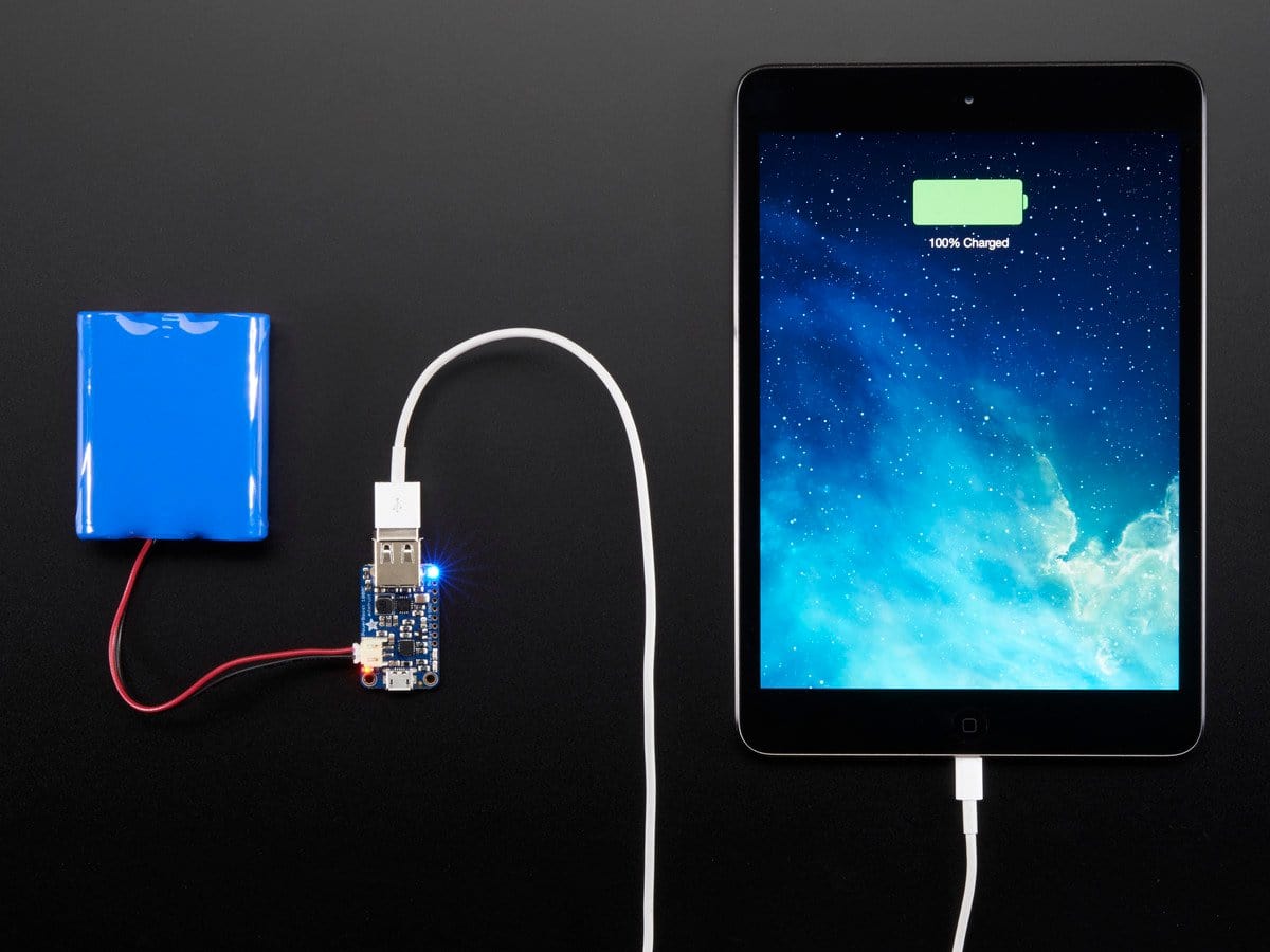 PowerBoost 1000 Charger - Rechargeable 5V Lipo USB Boost @ 1A (1000C) by Adafruit - The Pi Hut