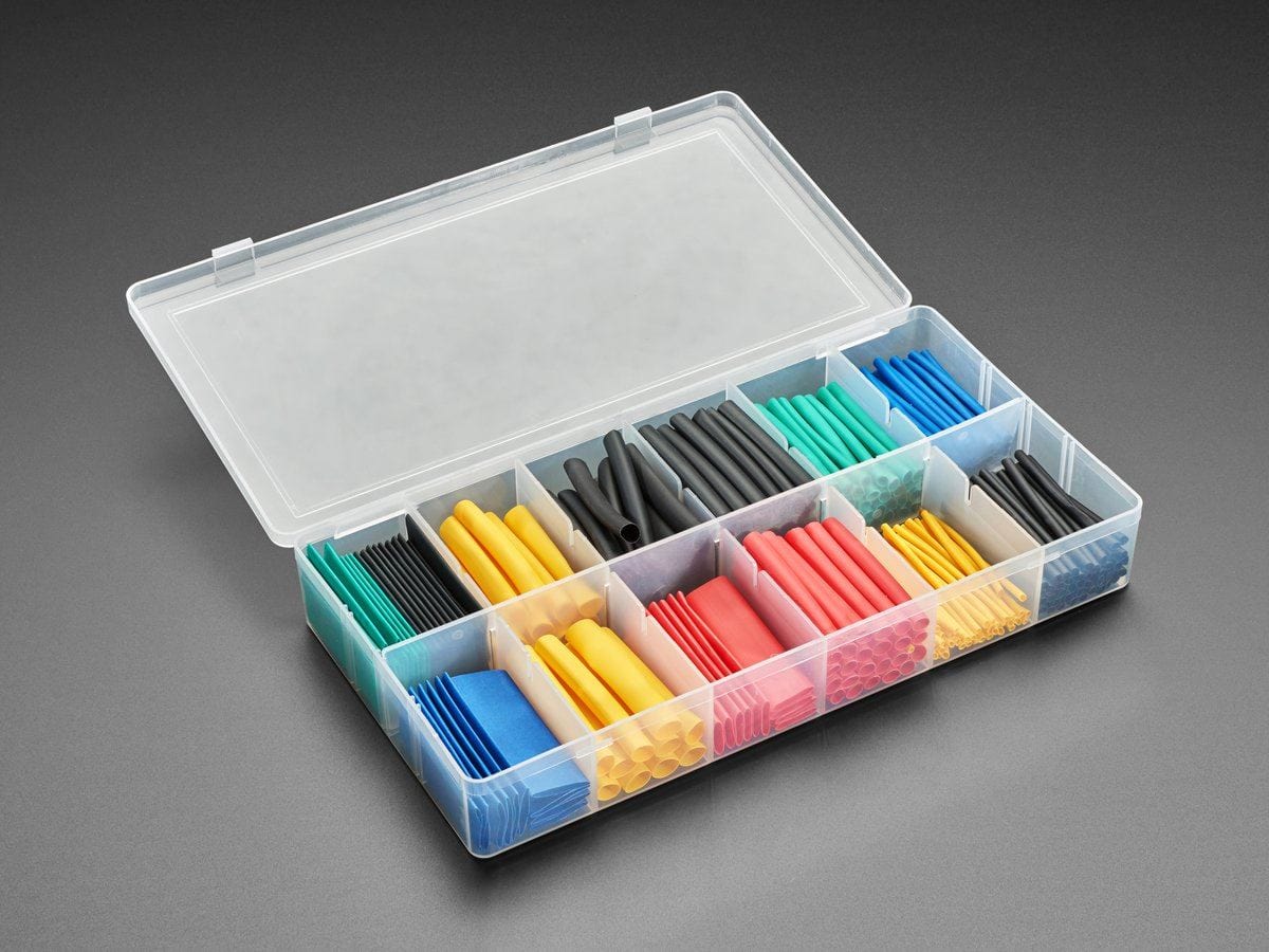 Pre-Cut Multi-Colored Heat Shrink Pack Kit - 280 pcs by The Pi Hut - The Pi Hut