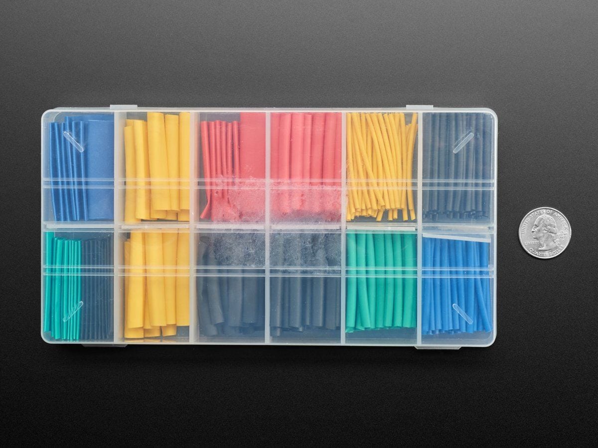 Pre-Cut Multi-Colored Heat Shrink Pack Kit - 280 pcs by The Pi Hut - The Pi Hut