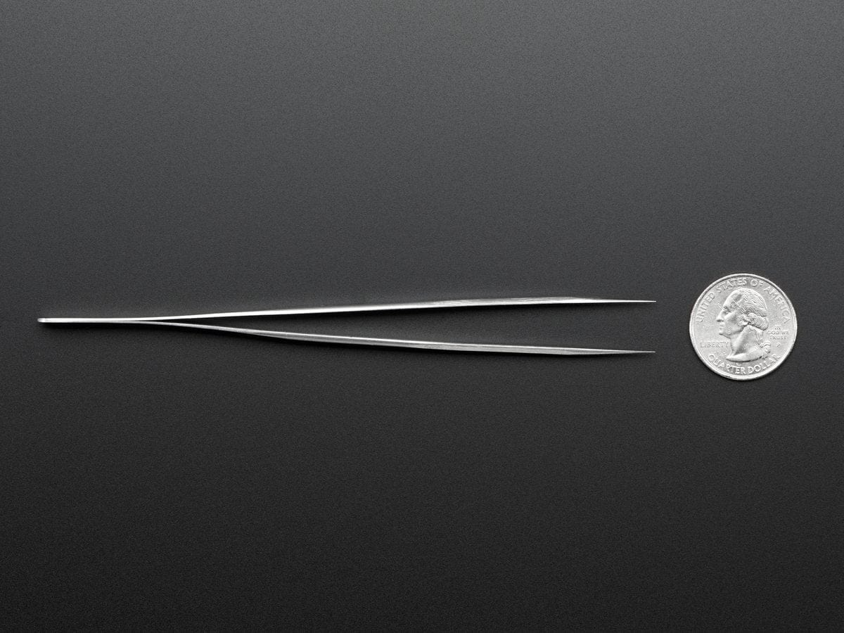 Precision Straight Tweezers - Rhino SW-11 by The Pi Hut - The Pi Hut