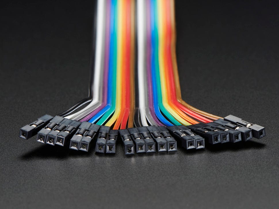 Premium Female/Female Jumper Wires - 20 x 12" (300mm) by The Pi Hut - The Pi Hut