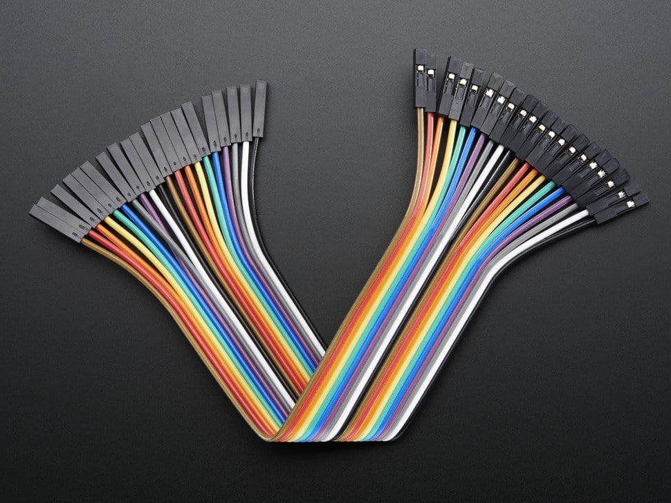 Premium Female/Female Jumper Wires - 20 x 6" (150mm) by The Pi Hut - The Pi Hut