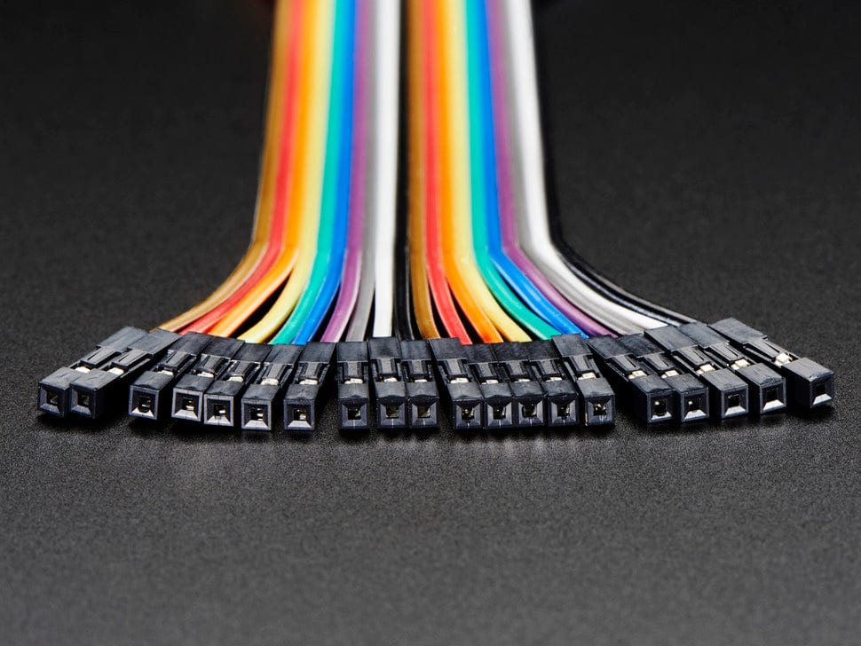 Premium Female/Female Jumper Wires - 20 x 6" (150mm) by The Pi Hut - The Pi Hut