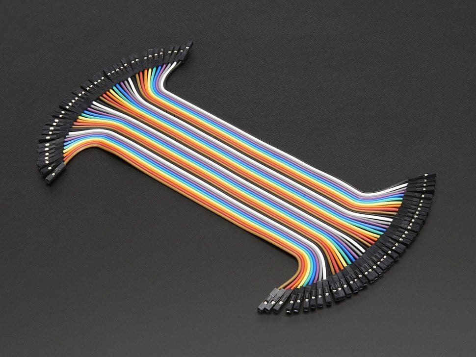 Premium Female/Female Jumper Wires - 40 x 6" by The Pi Hut - The Pi Hut