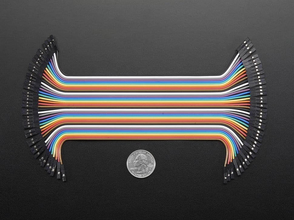 Premium Female/Female Jumper Wires - 40 x 6" by The Pi Hut - The Pi Hut
