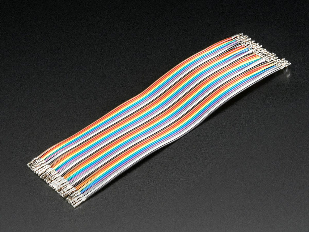 Premium Female/Female Raw Custom Jumper Wires - 40 x 6" (150mm) by The Pi Hut - The Pi Hut