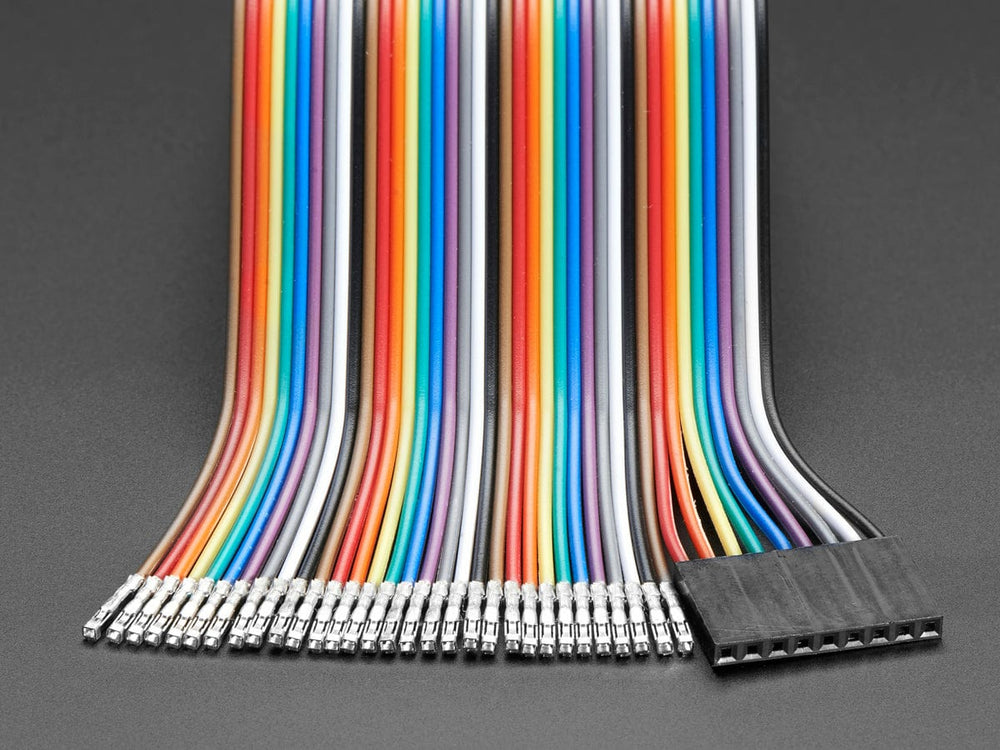 Premium Female/Female Raw Custom Jumper Wires - 40 x 6" (150mm) by The Pi Hut - The Pi Hut