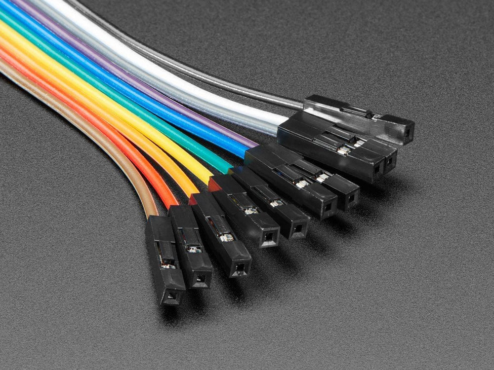 Premium Female/Male 'Extension' Jumper Wires - 10 x 12" (300mm) by The Pi Hut - The Pi Hut