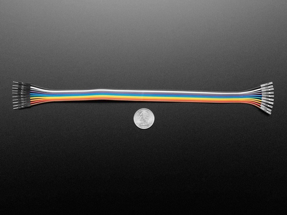 Premium Female/Male 'Extension' Jumper Wires - 10 x 12" (300mm) by The Pi Hut - The Pi Hut