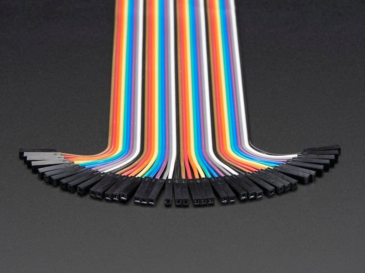 Premium Female/Male 'Extension' Jumper Wires - 40 x 12" (300mm) by The Pi Hut - The Pi Hut