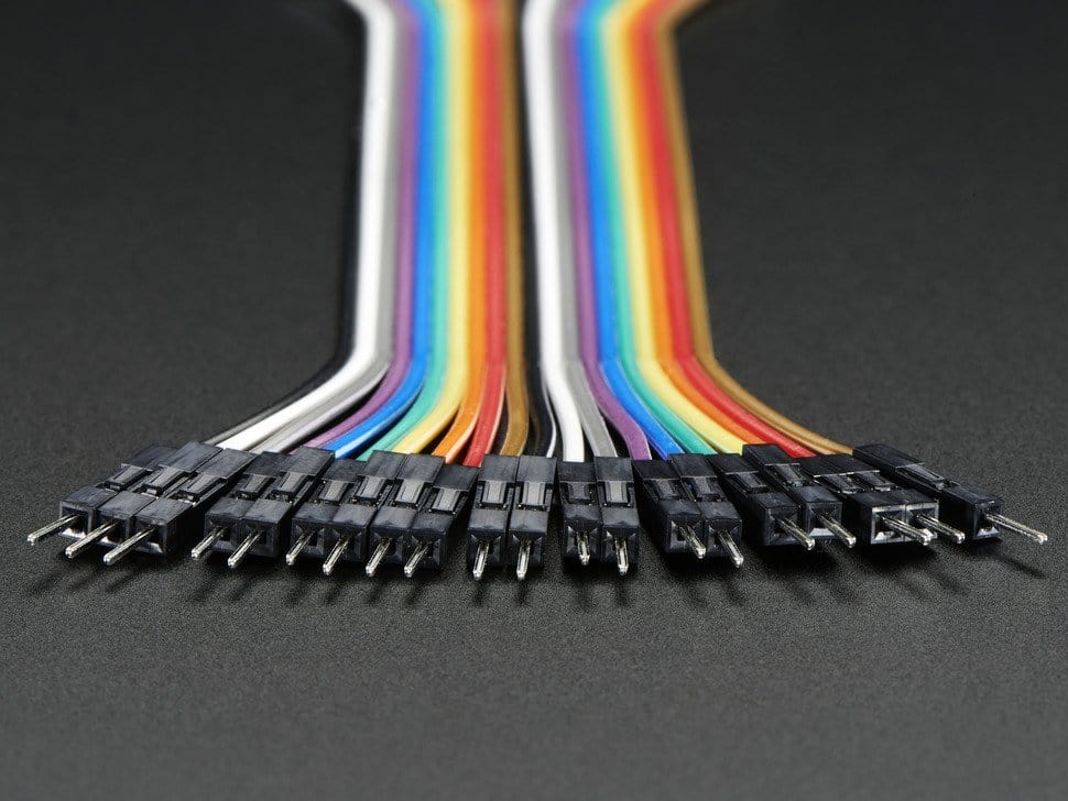 Premium Male/Male Jumper Wires - 20 x 6" (150mm) by The Pi Hut - The Pi Hut