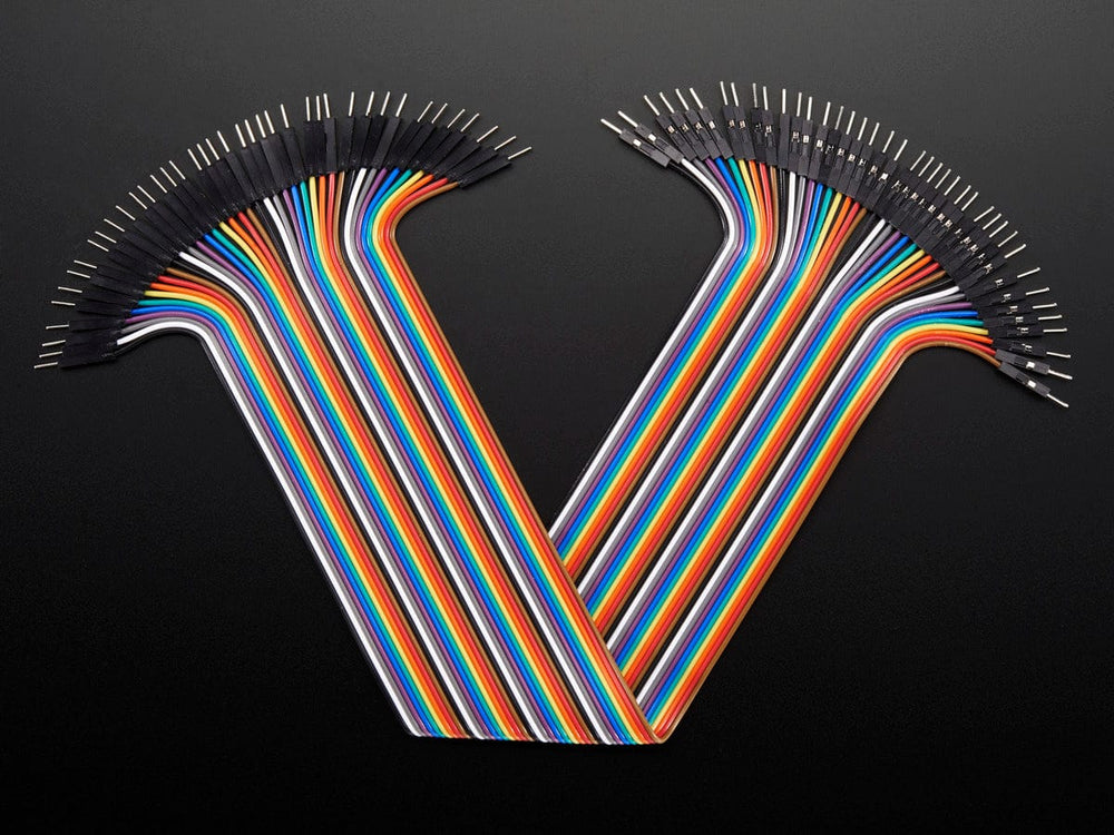 Premium Male/Male Jumper Wires - 40 x 12" (300mm) by The Pi Hut - The Pi Hut