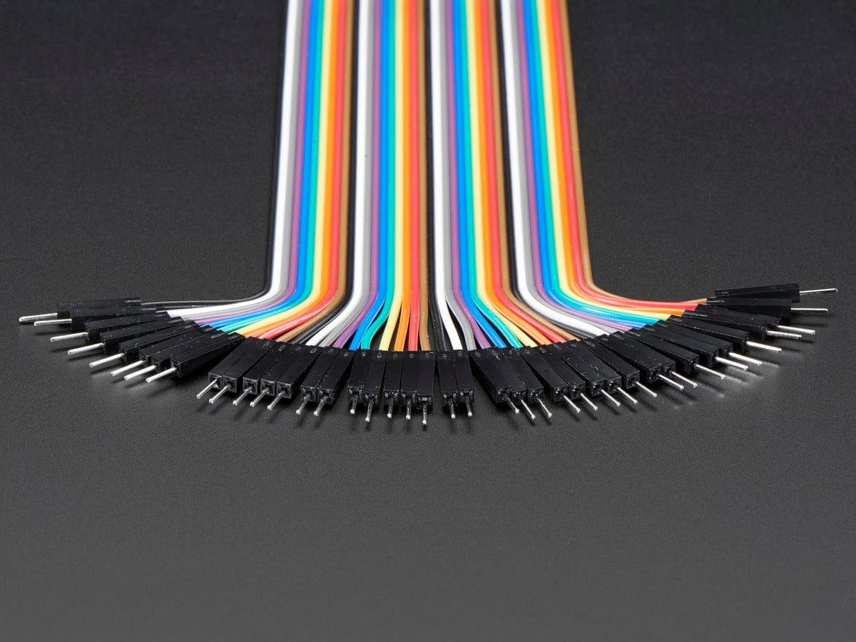 Premium Male/Male Jumper Wires - 40 x 12" (300mm) by The Pi Hut - The Pi Hut