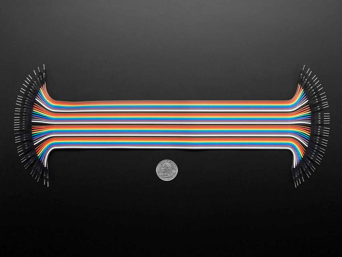 Premium Male/Male Jumper Wires - 40 x 12" (300mm) by The Pi Hut - The Pi Hut