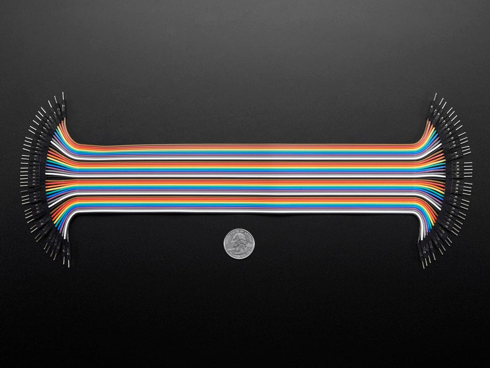 Premium Male/Male Jumper Wires - 40 x 12" (300mm) by The Pi Hut - The Pi Hut