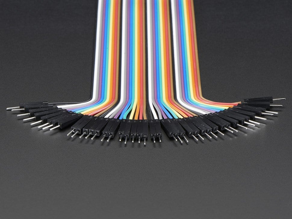 Premium Male/Male Jumper Wires - 40 x 3" (75mm) by The Pi Hut - The Pi Hut