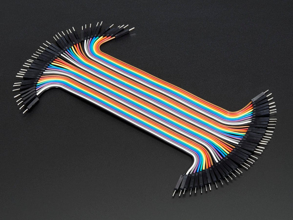 Premium Male/Male Jumper Wires - 40 x 6" (150mm) by The Pi Hut - The Pi Hut