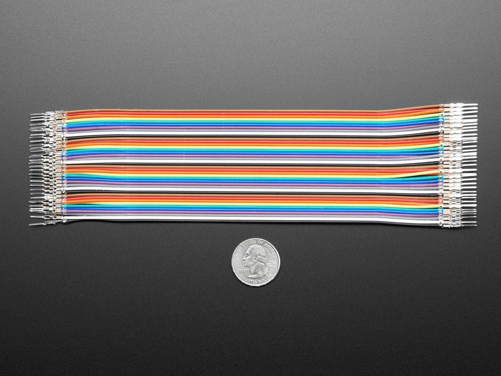 Premium Male/Male Raw Jumper Wires - 40 x 6" (150mm) by The Pi Hut - The Pi Hut