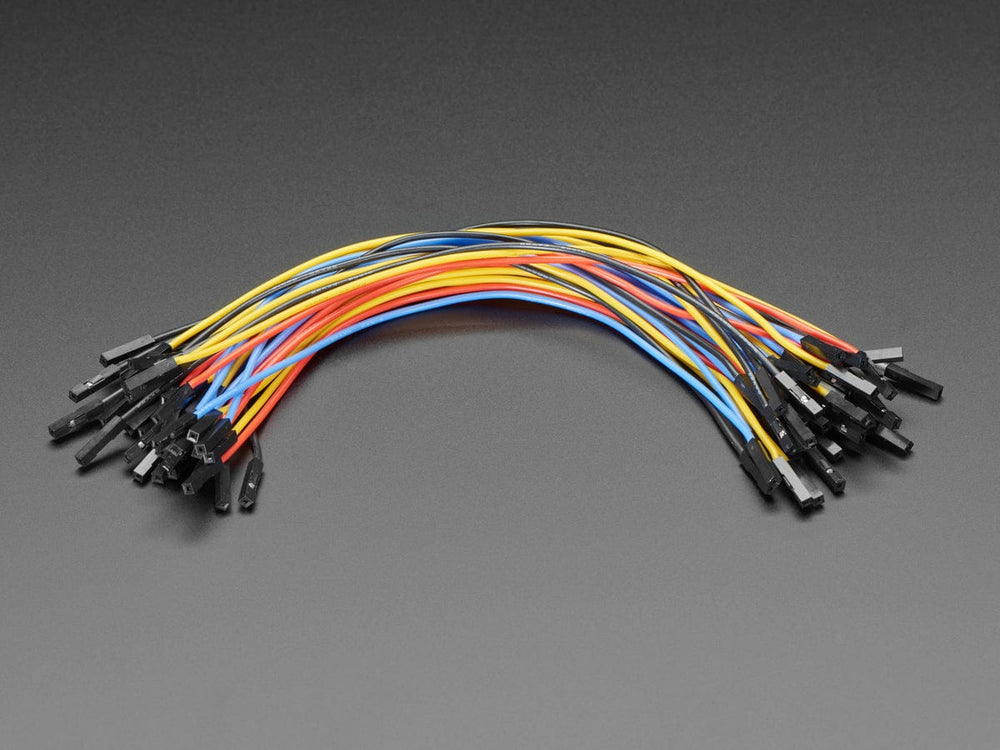 Premium Silicone Covered Female-Female Jumper Wires - 200mm x 40 by The Pi Hut - The Pi Hut