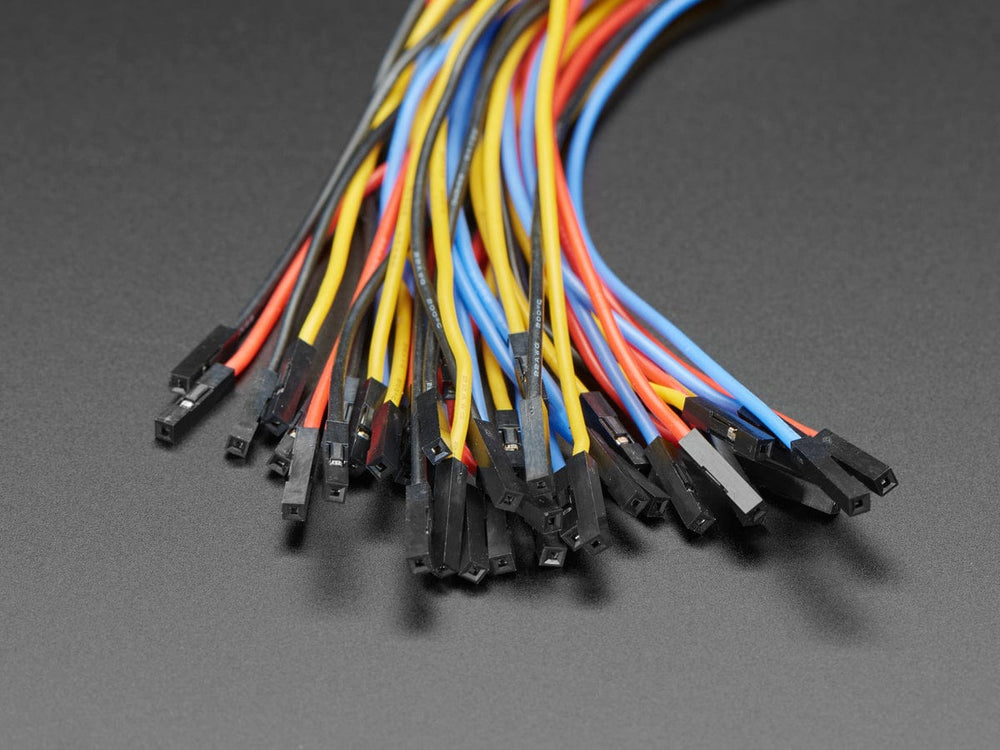 Premium Silicone Covered Female-Female Jumper Wires - 200mm x 40 by The Pi Hut - The Pi Hut
