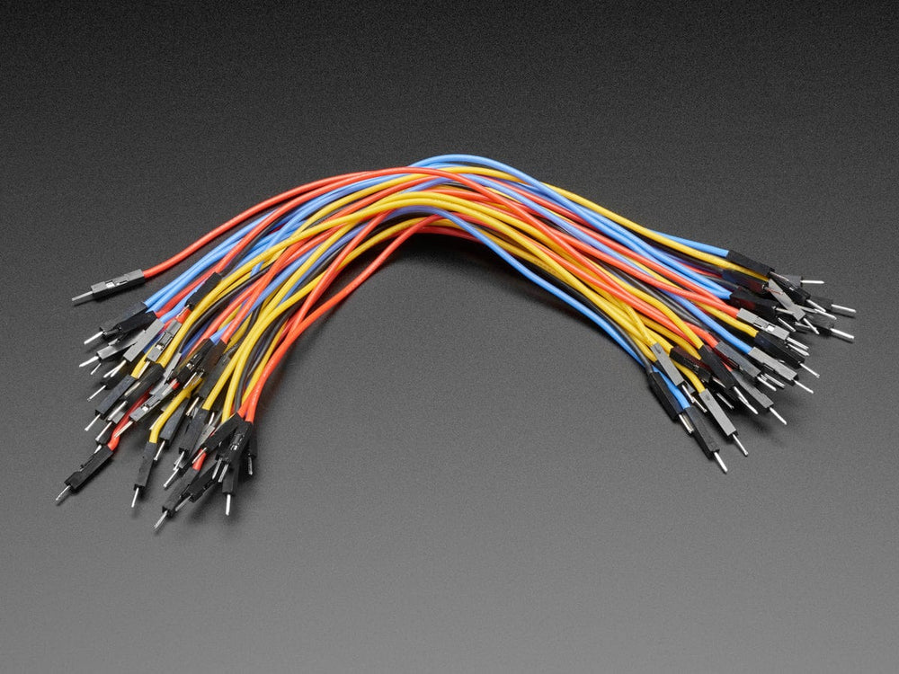 Premium Silicone Covered Male-Male Jumper Wires - 200mm x 40 by The Pi Hut - The Pi Hut
