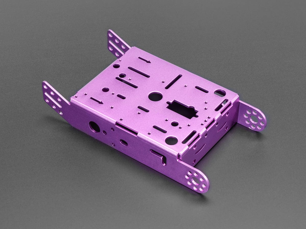 Purple Aluminum Chassis for TT Motors - 2WD by The Pi Hut - The Pi Hut