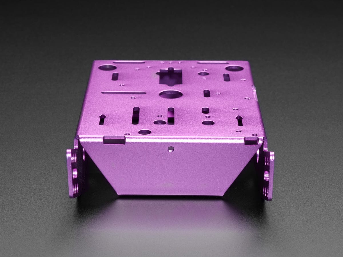 Purple Aluminum Chassis for TT Motors - 2WD by The Pi Hut - The Pi Hut