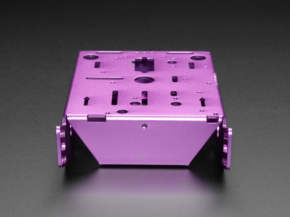 Purple Aluminum Chassis for TT Motors - 2WD by The Pi Hut - The Pi Hut
