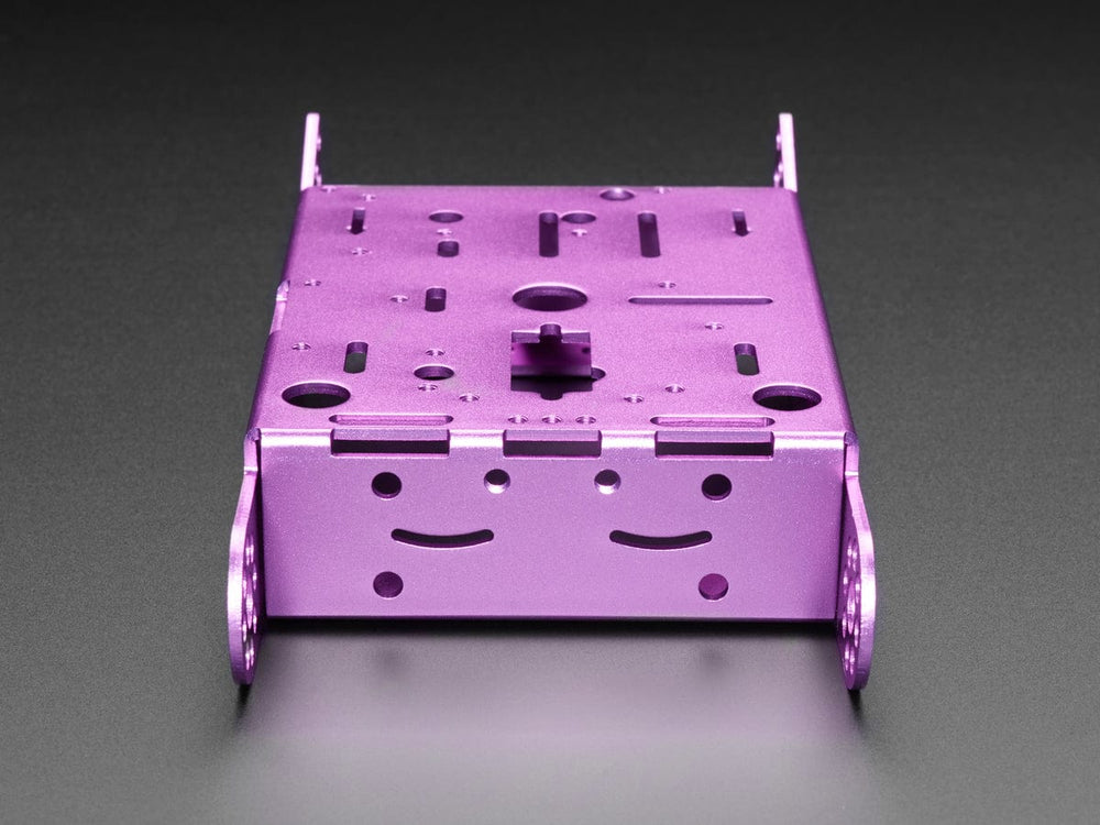 Purple Aluminum Chassis for TT Motors - 2WD by The Pi Hut - The Pi Hut