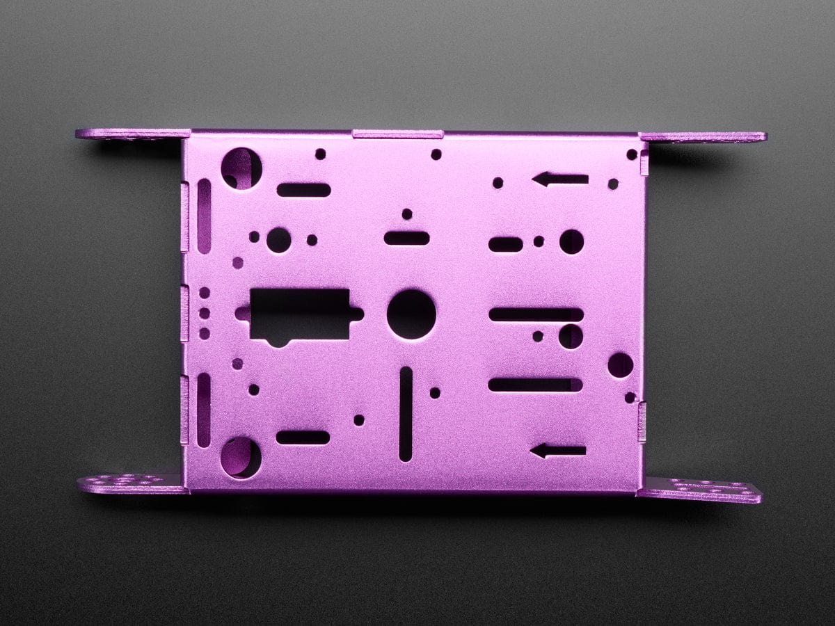 Purple Aluminum Chassis for TT Motors - 2WD by The Pi Hut - The Pi Hut