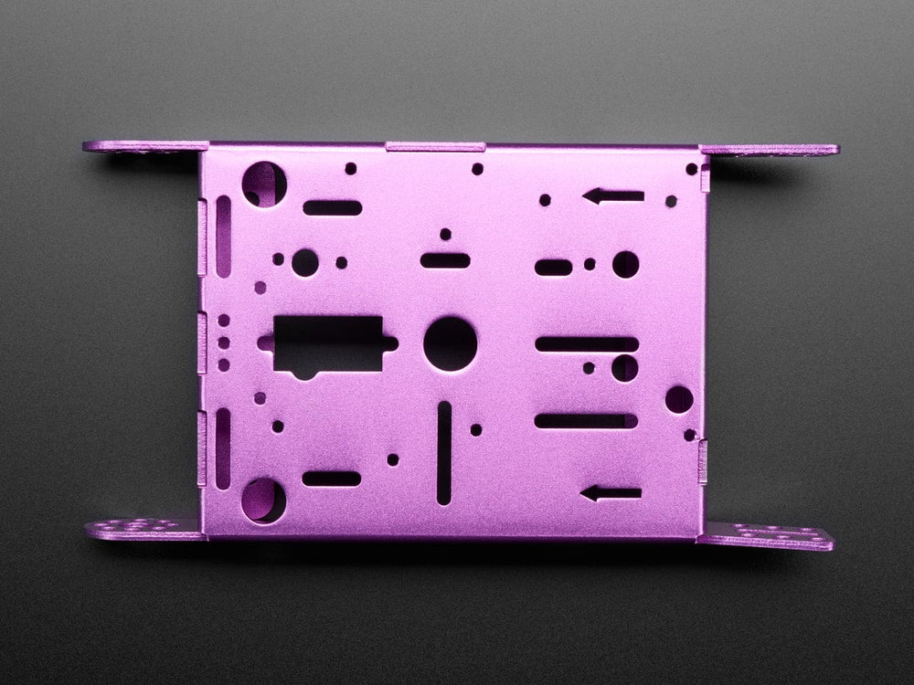 Purple Aluminum Chassis for TT Motors - 2WD by The Pi Hut - The Pi Hut