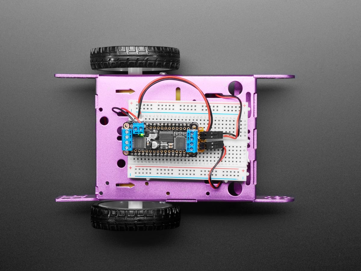 Purple Aluminum Chassis for TT Motors - 2WD by The Pi Hut - The Pi Hut