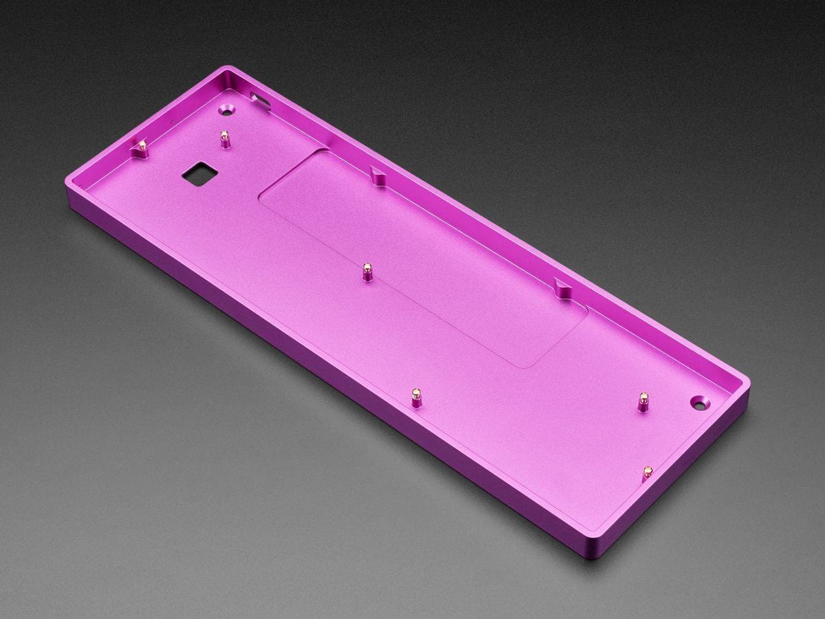 Purple Anodized Aluminum 60% / GH60 Keyboard Shell by The Pi Hut - The Pi Hut