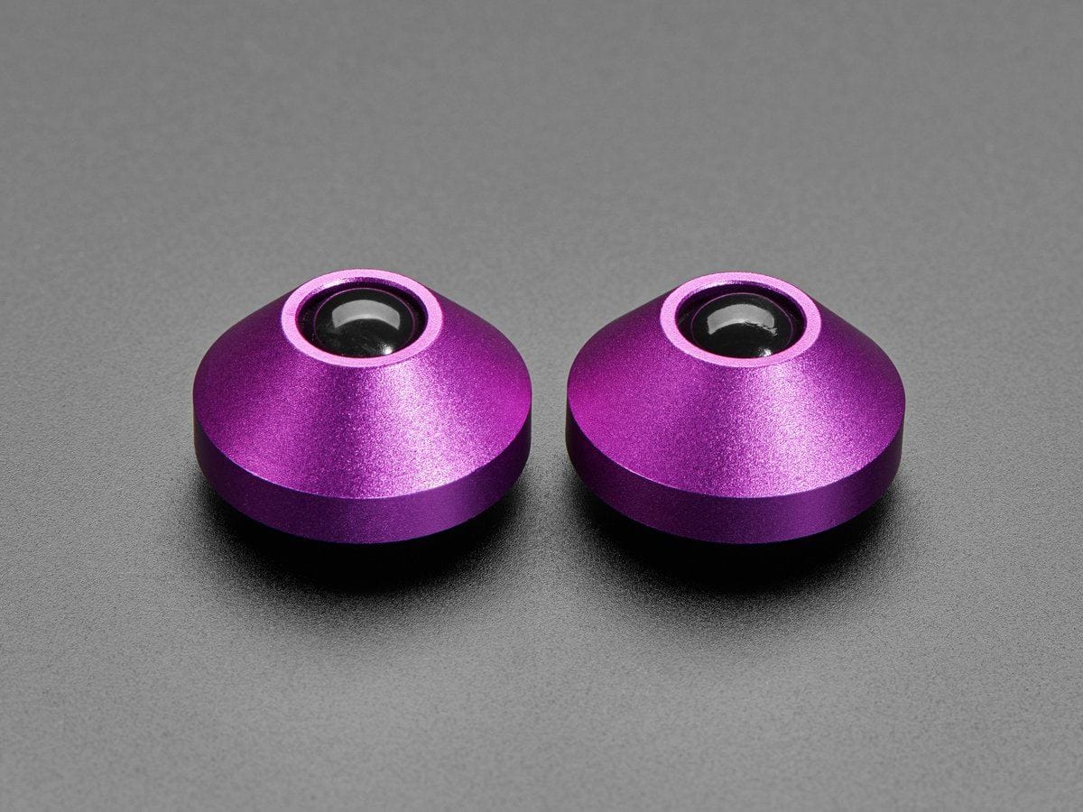 Purple Anodized Aluminum Bumper Feet - Pack of 2 by The Pi Hut - The Pi Hut