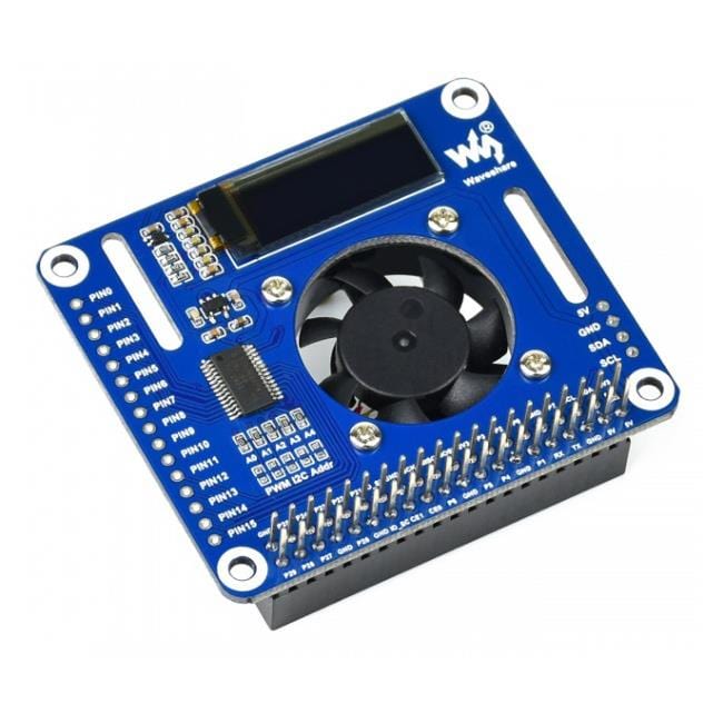 PWM Controlled Fan HAT for Raspberry Pi by Waveshare - The Pi Hut