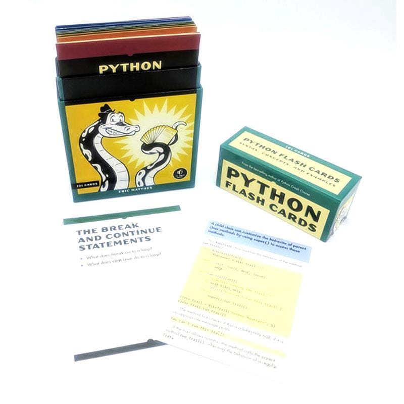 Python Flash Cards by No Starch Press - The Pi Hut