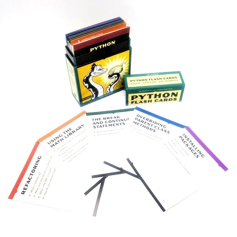 Python Flash Cards by No Starch Press - The Pi Hut