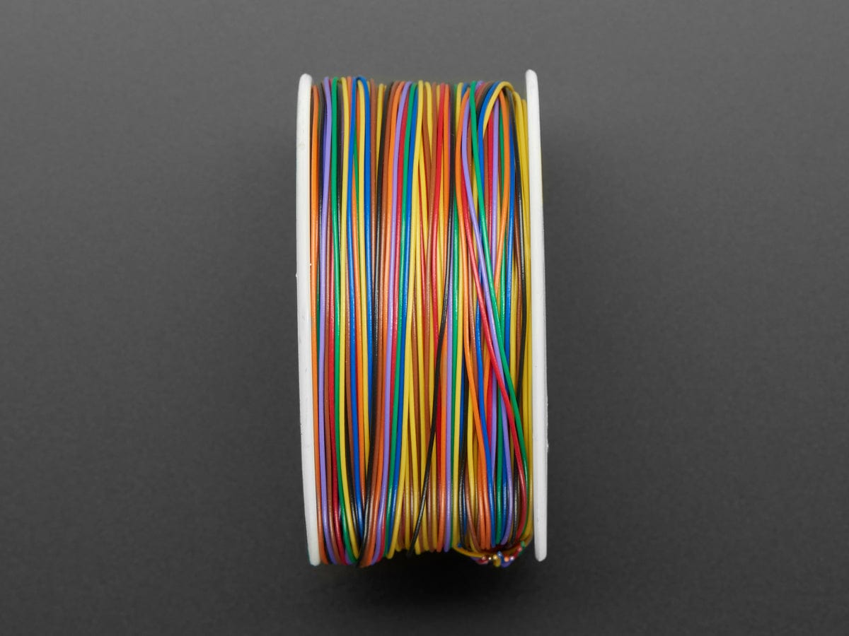 Rainbow "Wire Wrap" Thin 30AWG Prototyping/Repair Wire (280m total, 35m each of 8) by The Pi Hut - The Pi Hut