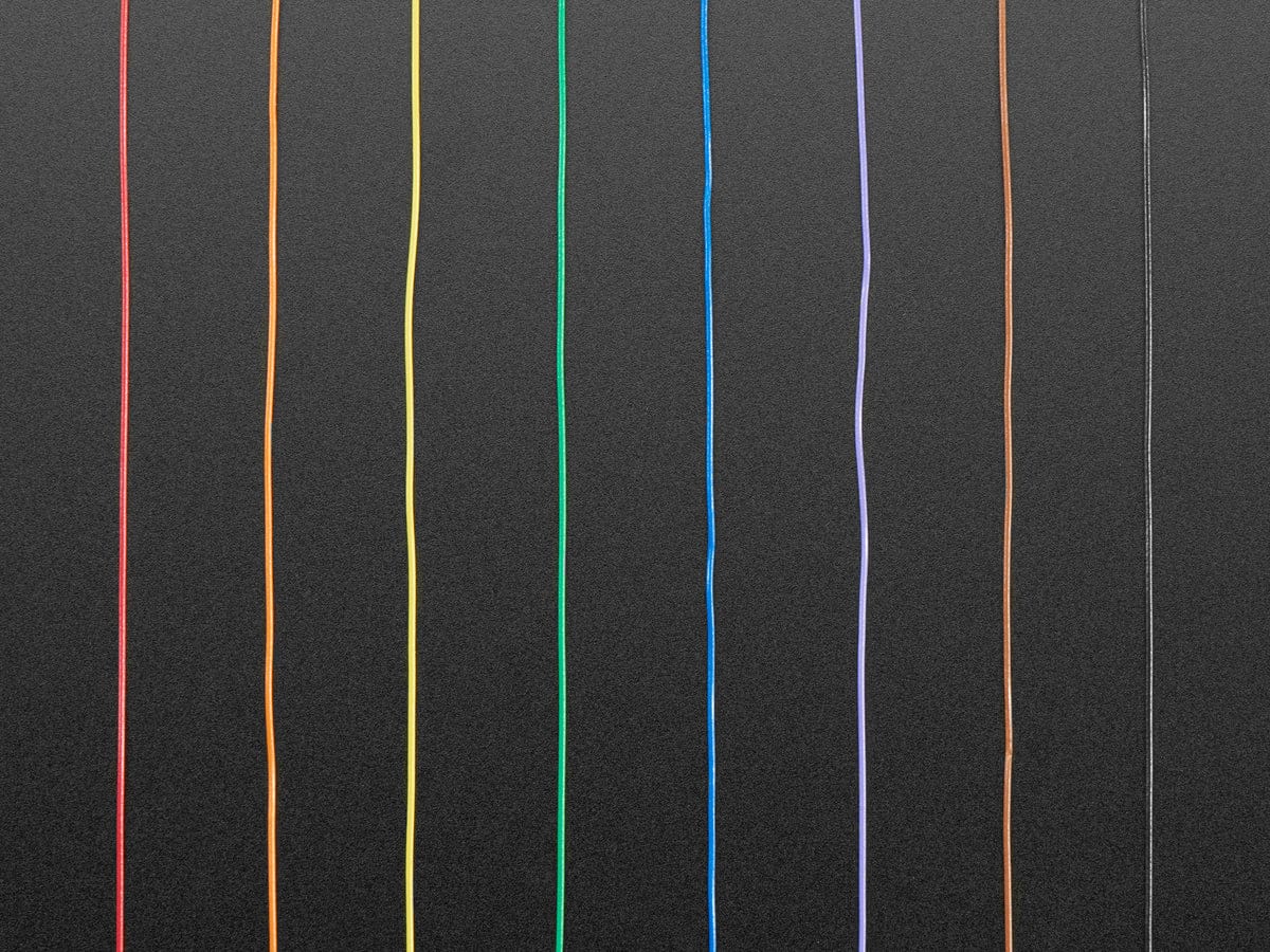 Rainbow "Wire Wrap" Thin 30AWG Prototyping/Repair Wire (280m total, 35m each of 8) by The Pi Hut - The Pi Hut