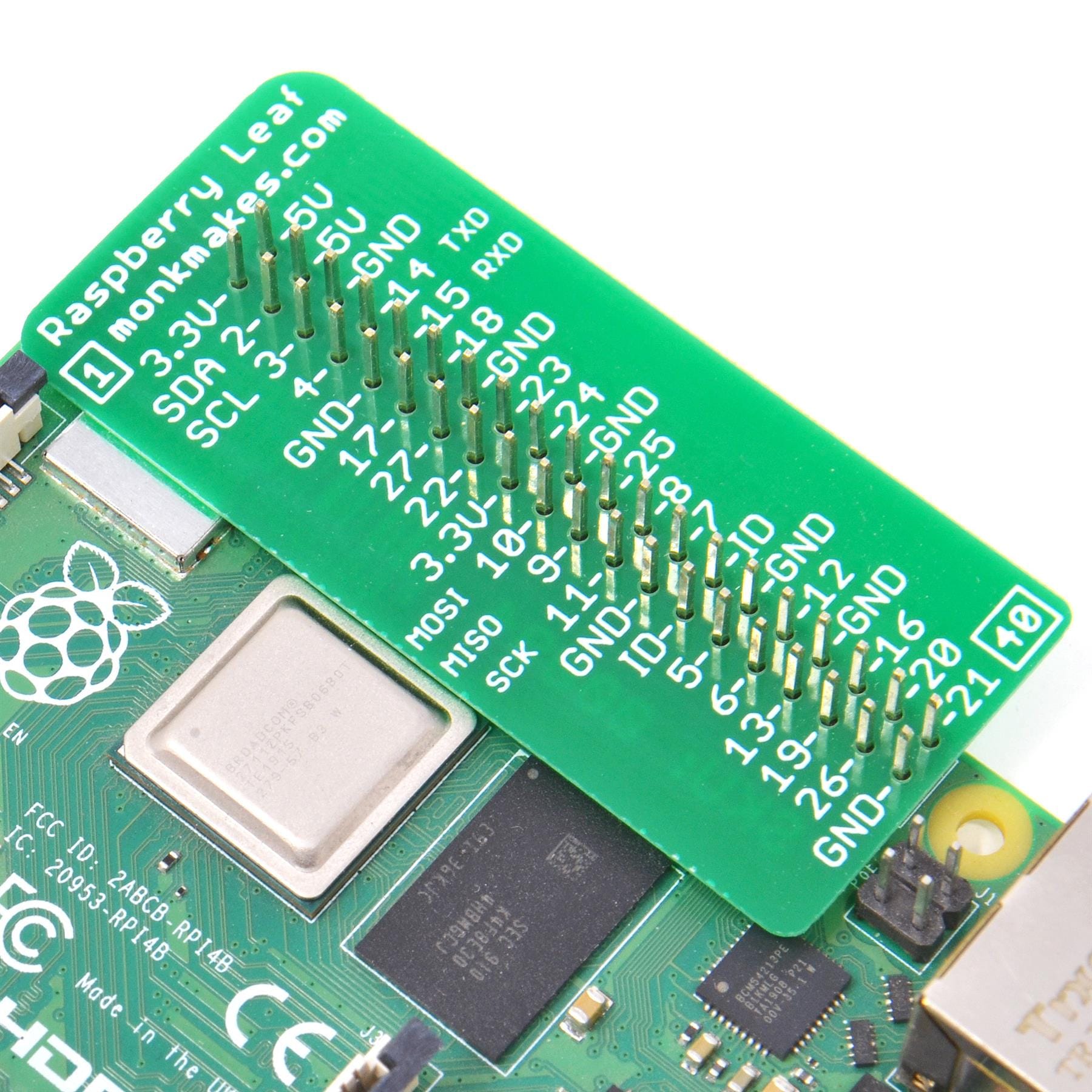 Raspberry Leaf GPIO Reference Board by Monk Makes - The Pi Hut