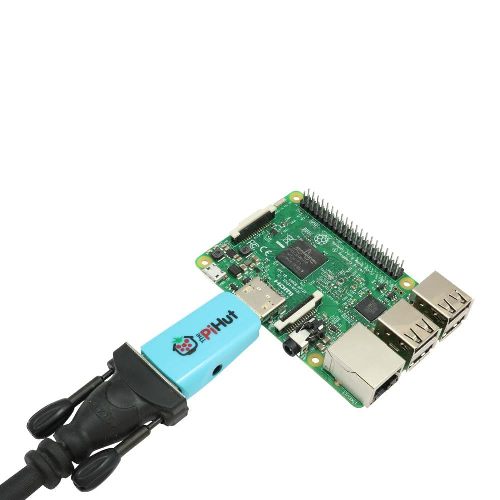 Raspberry Pi 3 HDMI to VGA Converter by The Pi Hut - The Pi Hut